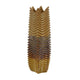 Decorative Vase | Brown | Gray Ceramic Undulating Pattern | 20"