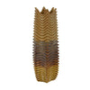 Decorative Vase | Brown | Gray Ceramic Undulating Pattern | 20’’ BM335018