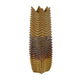 Decorative Vase | Brown | Gray Ceramic Undulating Pattern | 20’’ BM335018