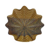 Decorative Vase | Brown | Gray Ceramic | Unique Radial Rosette | 16’’ BM335019