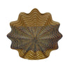 Decorative Vase | Brown | Gray Ceramic | Unique Radial Rosette | 16"