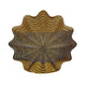Decorative Vase | Brown | Gray Ceramic | Unique Radial Rosette | 16"