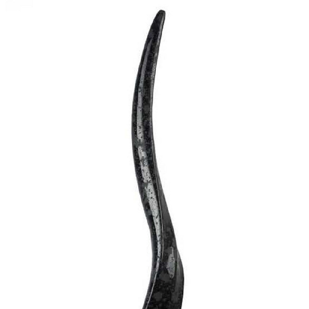 Linaa Horn Antler Black Resin | Chrome Metal | Clear Acrylic | 32’’ BM335020