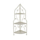 3 Tier Corner Plant Stand Shelves | Classical White Metal | 36’’ BM335022