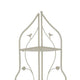 3 Tier Corner Plant Stand Shelves | Classical White Metal | 36’’ BM335022