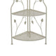 3 Tier Corner Plant Stand Shelves | Classical White Metal | 36’’ BM335022