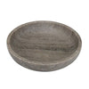 Decorative Bowl | Gray Marble | Natural Veining Patterns | 10" Round