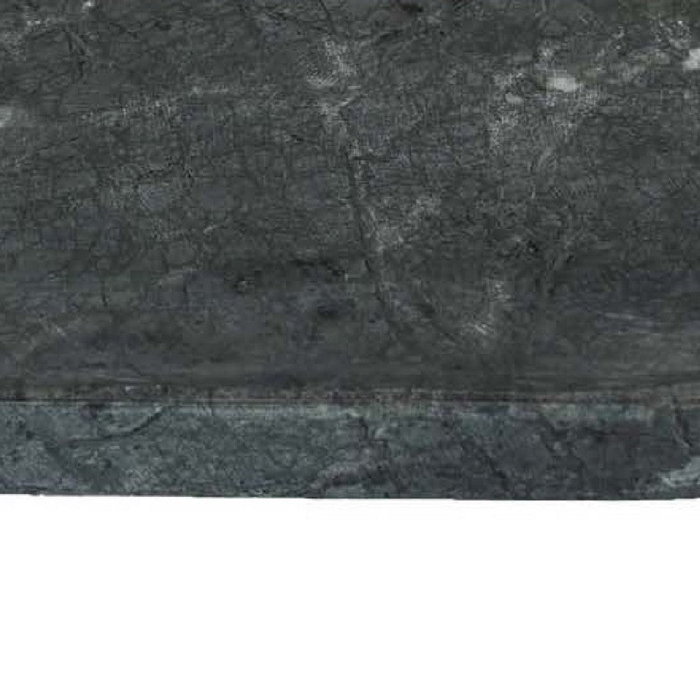 Decorative Oval Tray | Green Marble | Unique Veining Pattern | 14’’ BM335026