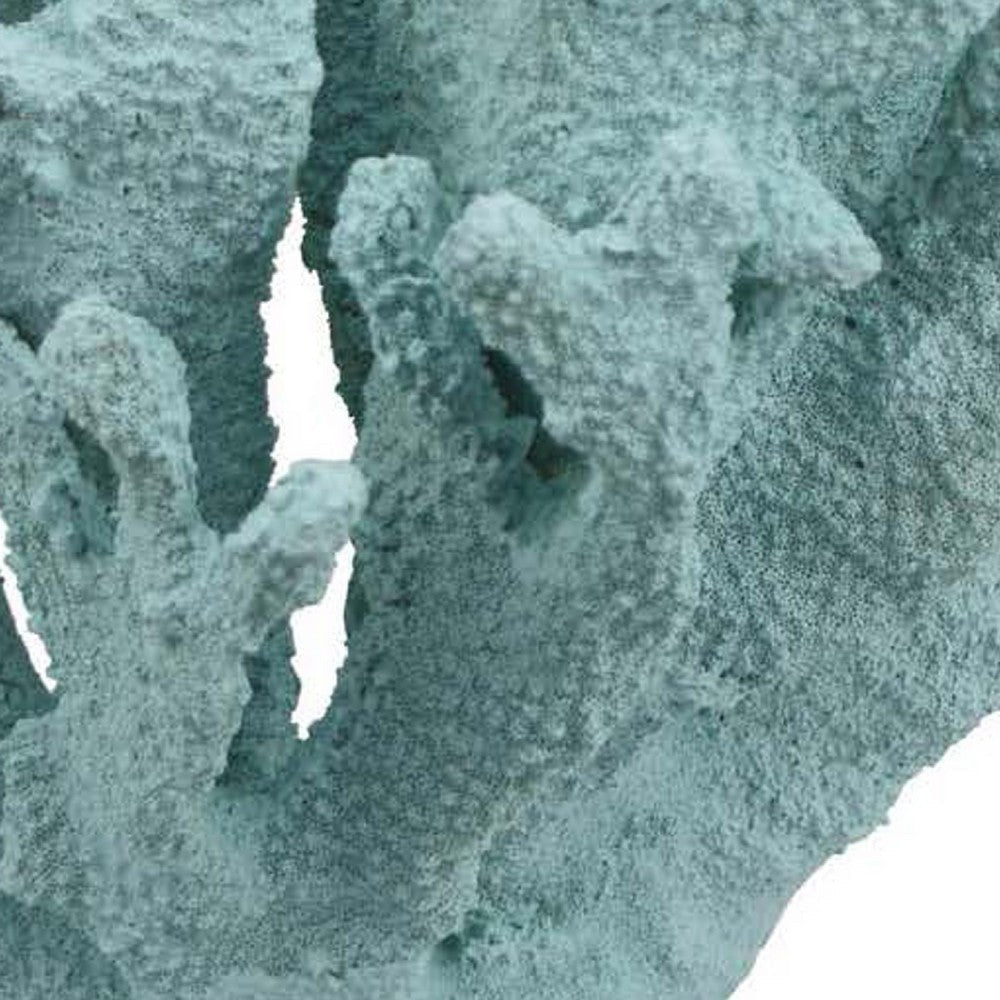 Manala Coral Sculpture with Clear Acrylic Base | Blue Resin 12’’