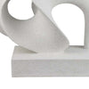 Ramya Abstract Accent Decor | Flowing Lines and Curves | White Resin BM335035