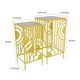 Percy Plant Stand Table Set of 2 | Marble Top | Gold Metal 26 | 24’’ BM335040