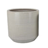 Gloria Round Planter Set of 2 | Textured White Ceramic | 15 | 14’’ BM335043