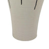 Caleb Accent Vase with Drip Pattern and Handles | Black Gray Ceramic BM335073