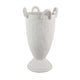 Fiji Accent Planter w Loop Handles | Pedestal White Ceramic 16’’ BM335079