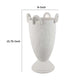 Fiji Accent Planter w Loop Handles | Pedestal White Ceramic 16’’ BM335079