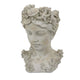 Lewis Bust Planter with Sea Life and Coral Patterns | White Terracotta BM335086