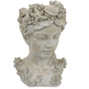 Lewis Bust Planter with Sea Life and Coral Patterns | White Terracotta