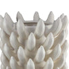 Joseph Accent Vase with Tiered Flame Accents | Ivory Ceramic 17’’ BM335098