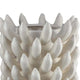 Joseph Accent Vase with Tiered Flame Accents | Ivory Ceramic 17’’ BM335098