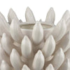 Joseph Accent Vase with Tiered Flame Accents | Ivory Ceramic 11’’