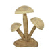 Sarah Outdoor Accent Decor | 3 Mushroom Sculpture Natural Brown Resin BM335102