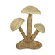 Sarah Outdoor Accent Decor | 3 Mushroom Sculpture Natural Brown Resin BM335102