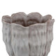 Maria Accent Vase with Rippled Texture | Tapered Gray Ceramic 15’’ BM335105