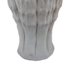 Maria Accent Vase with Rippled Texture | Tapered Gray Ceramic 15’’ BM335105