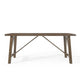 Dining Table | Antique Brown Finished Wood Top | Farmhouse Style 71’’ BM335109