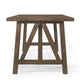 Dining Table | Antique Brown Finished Wood Top | Farmhouse Style 71’’ BM335109