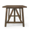Dining Table | Antique Brown Finished Wood Top | Farmhouse Style 71"