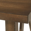Dining Table | Antique Brown Finished Wood Top | Farmhouse Style 71"