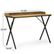 Console Table | Traylike Brown Wood Top | Black X Metal Frame | 42’’ BM335112