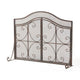 Fireplace Screen | 3 Panels 2 Doors | Black Copper Mesh | Scrolled