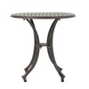 Outdoor End Table | Lattice Top | 19" | Bronze Aluminum Curved Legs