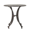 Outdoor End Table | Lattice Top | 19’’ | Bronze Aluminum Curved Legs BM335125