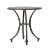 Outdoor End Table | Lattice Top | 19" | Bronze Aluminum Curved Legs
