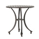 Outdoor End Table | Lattice Top | 19" | Bronze Aluminum Curved Legs