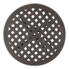 Outdoor End Table | Lattice Top | 19" | Bronze Aluminum Curved Legs