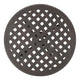 Outdoor End Table | Lattice Top | 19" | Bronze Aluminum Curved Legs