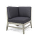 Hoye Modular Outdoor Corner Chair | Dark Gray | Weathered White Wood BM335126