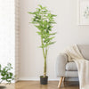 Leso Faux Macrocarpa Plant | Realistic Hand Shaped Green Leaves 63"