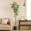 Leso Faux Macrocarpa Plant | Realistic Hand Shaped Green Leaves 63"