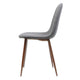 Reva Dining Side Chair Set of 2 | Dark Gray Cushions | Brown Iron BM335131