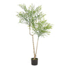 Faux Nandina Plant | Realistic Sacred Bamboo Like Green Leaves | 47’’ BM335132
