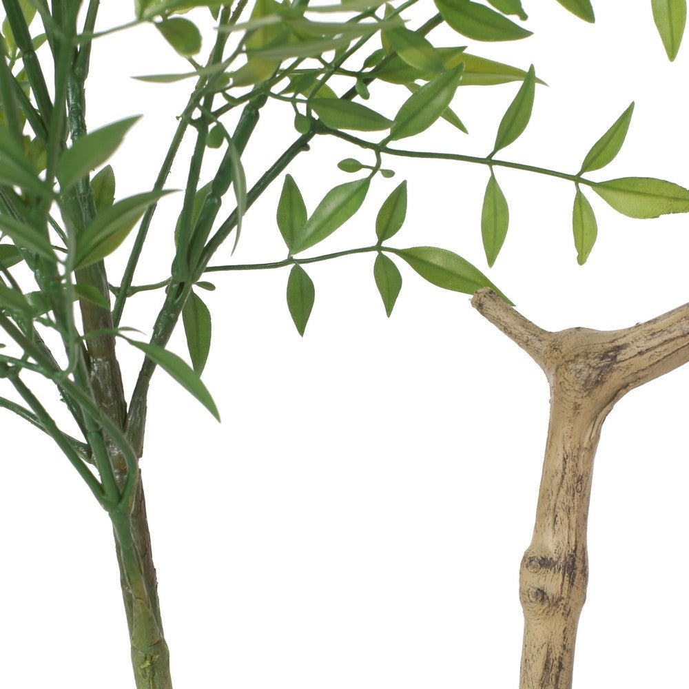 Faux Nandina Plant | Realistic Sacred Bamboo Like Green Leaves | 47’’ BM335132