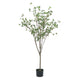 Deso Faux Milan Leaf Bonsai | Realistic Rich Green Oval Leaves 59"