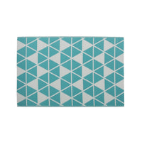 Turquoise Green, White