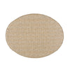 Resy Outdoor Coffee Table | 33" Oval Top | Boho Brown Wicker Woven