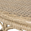 Resy Outdoor Coffee Table | 33" Oval Top | Boho Brown Wicker Woven